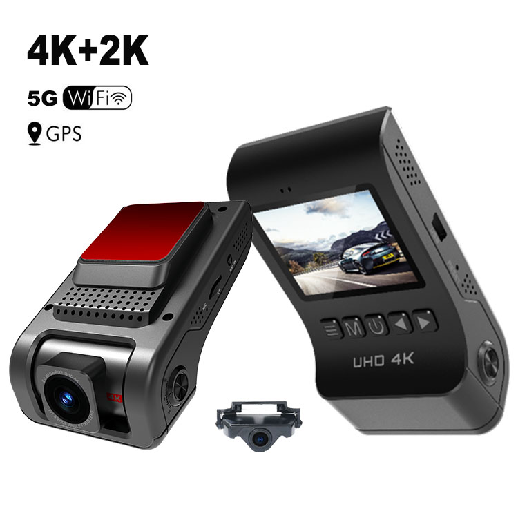 M4 Max Dual Lens Dash Cam 4K+2K With 5G WiFi and GPS 