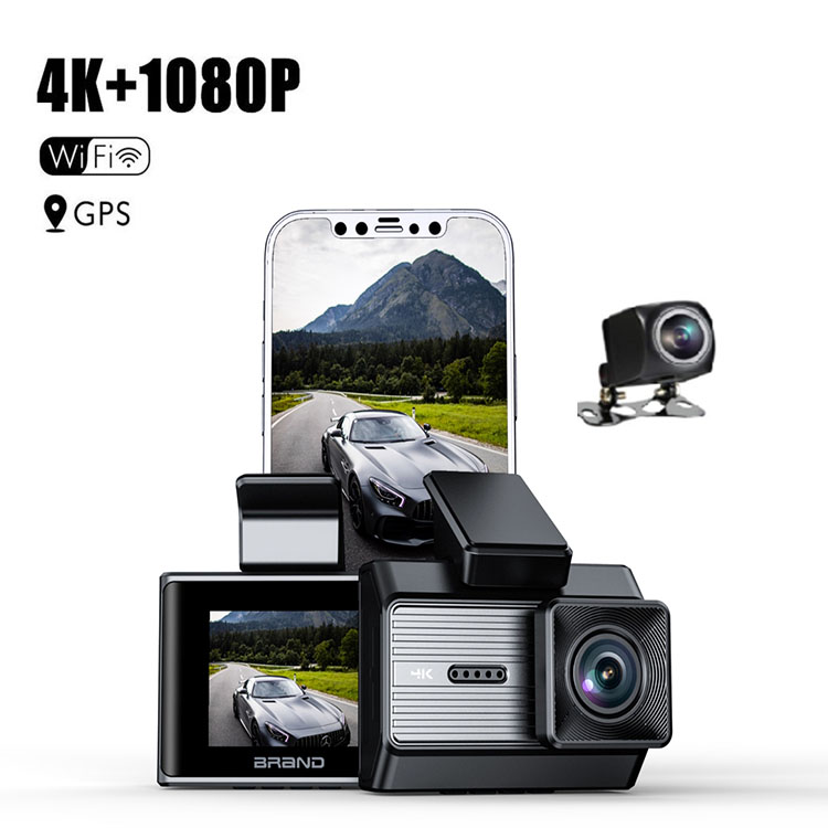T5 Lite Dual Lens Dash Cam Cost-Effective 4K+1080P With WiFi and GPS 
